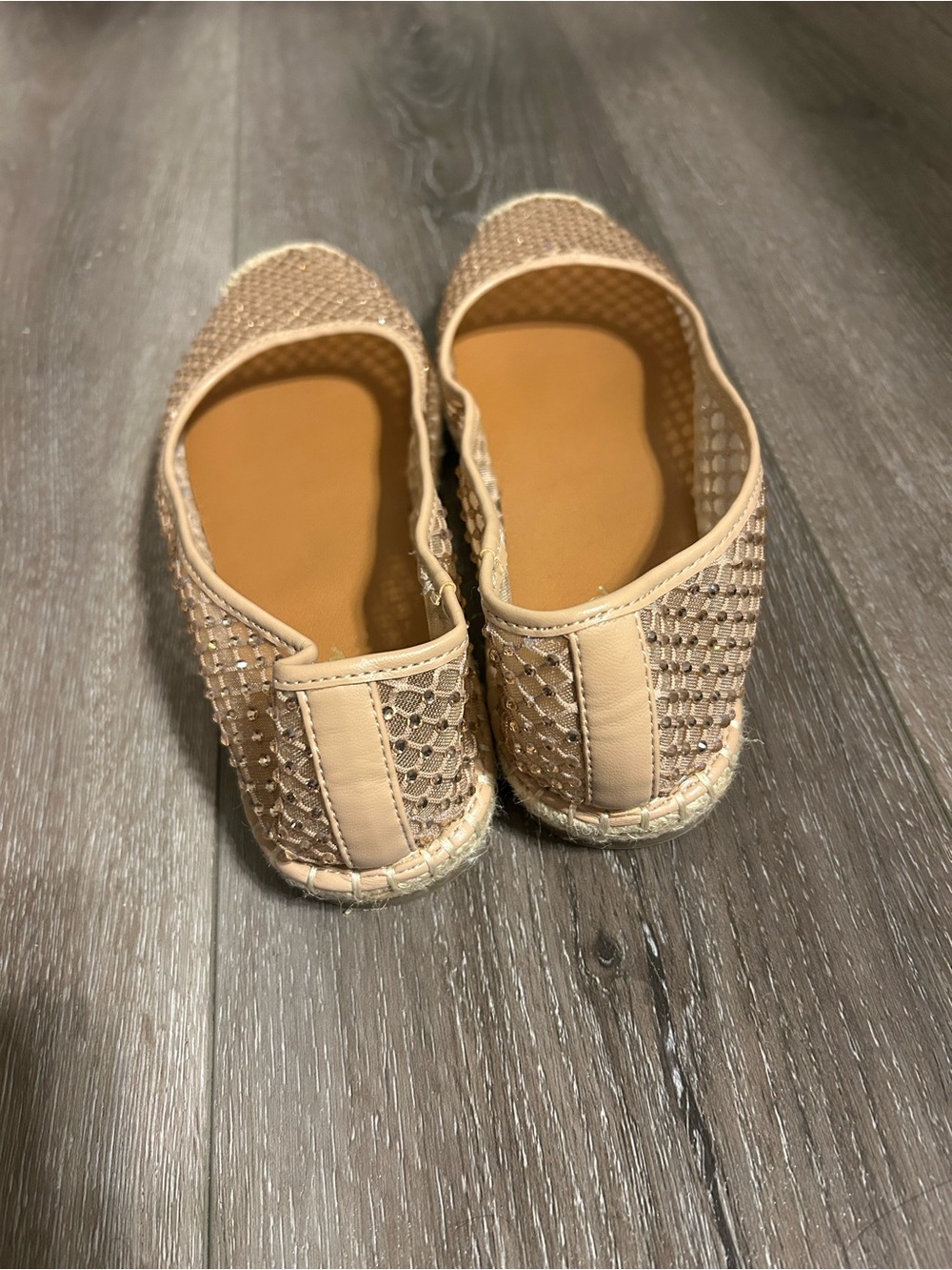 Charles By Charles David Nude Mesh Espadrille Flat - Picture 4 of 6